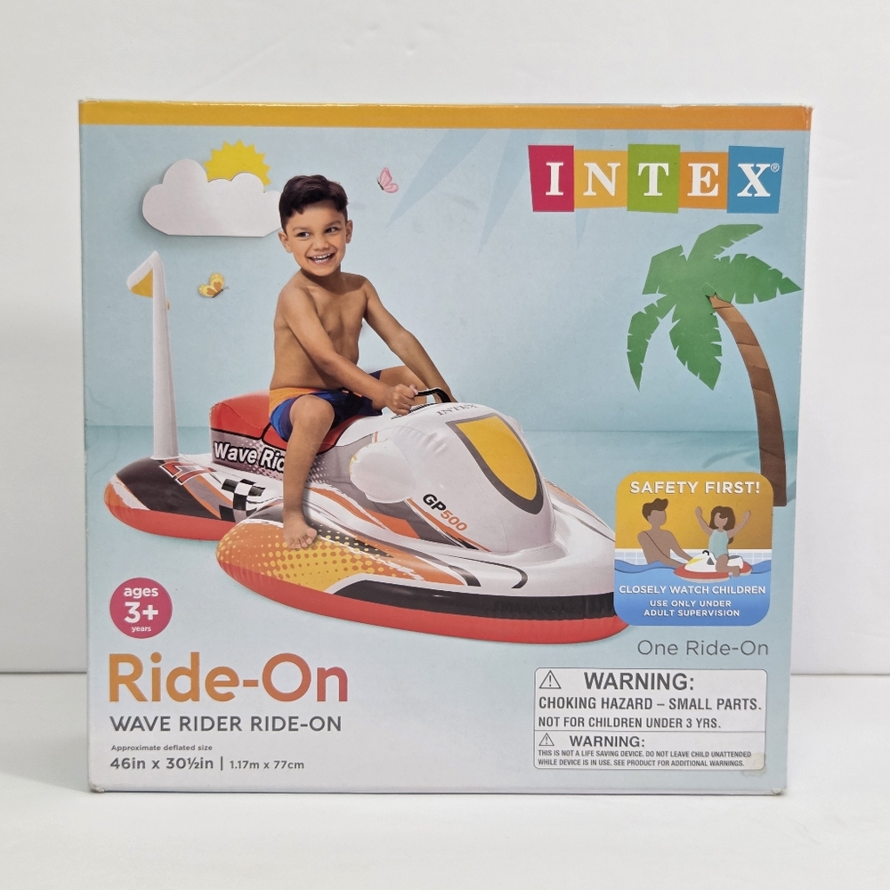 INTEX Wave Ride Inflatable Pool Float Pool Toy for Kids - Picture 2 of 10
